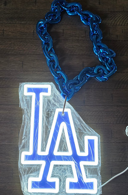 LED Light-Up LA Dodgers chain 5v 10 × 8