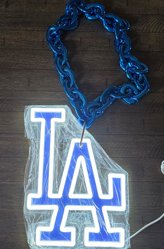 LED Light-Up LA Dodgers chain 5v 10 × 8
