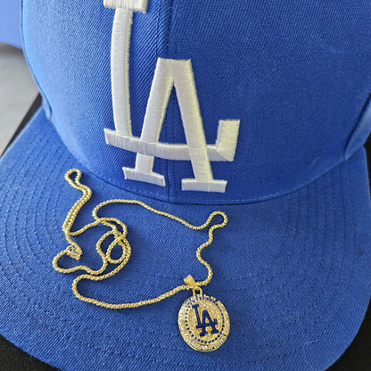 LA 2024 WORLD SERIES Pendant necklace top of ring replica with date and team's engraved 2024