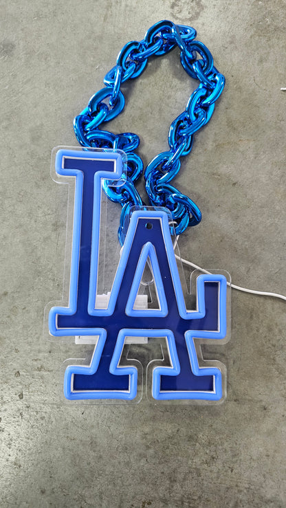 LED Light-Up LA Dodgers chain 5v 10 × 8