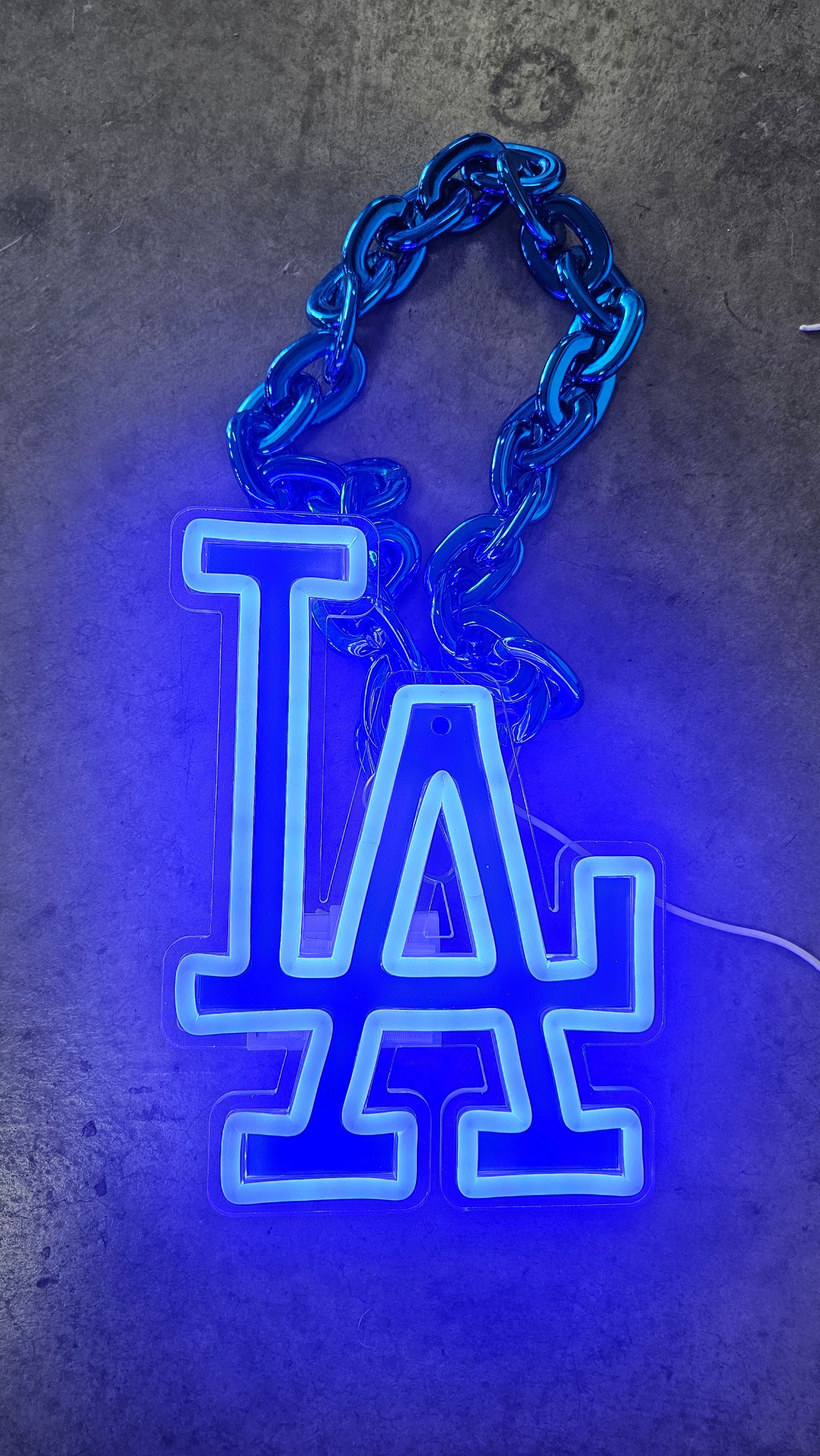 LED Light-Up LA Dodgers chain 5v 10 × 8