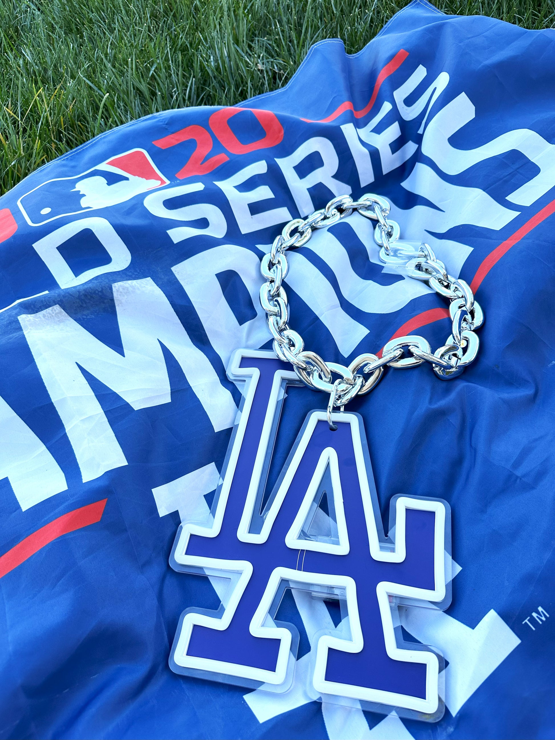 LED Light-Up LA Dodgers chain 12v 14 × 10