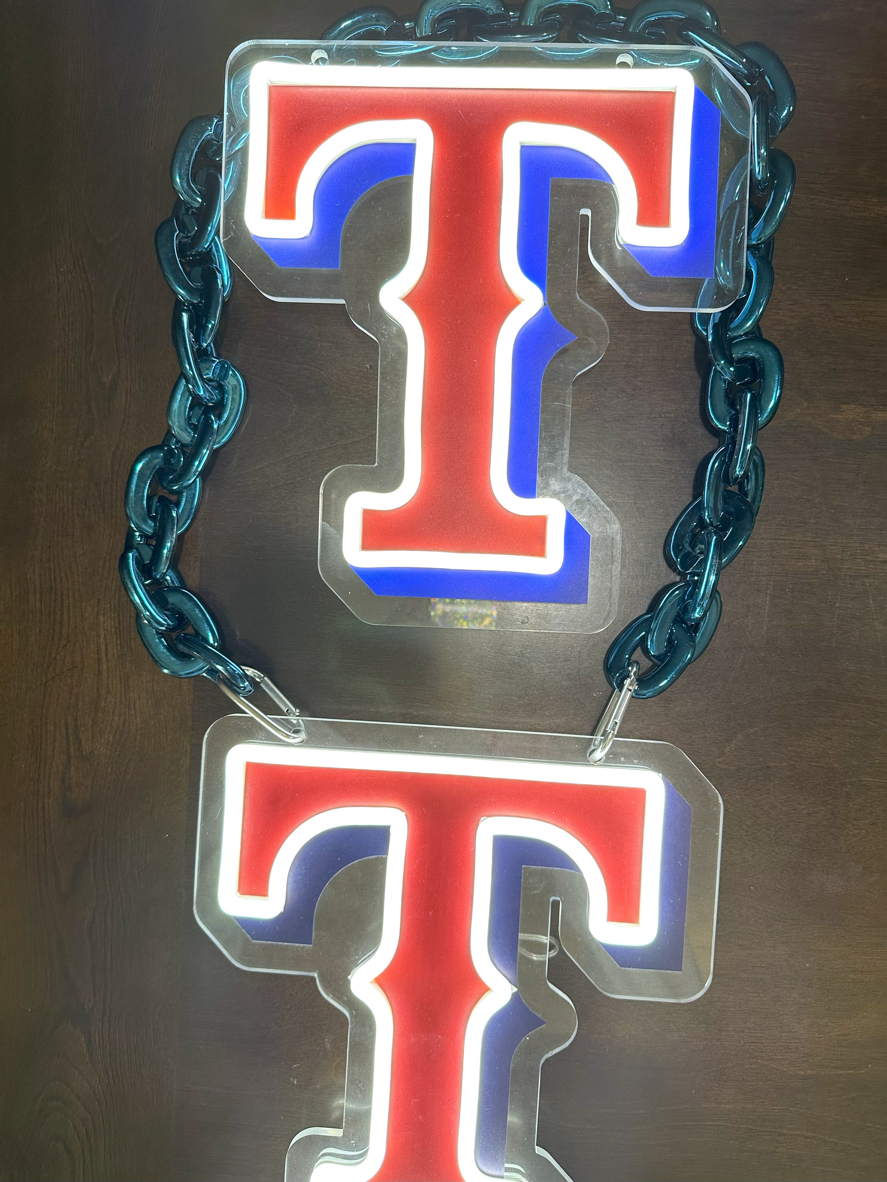 Texas Rangers LED Chain – ElreyMichoacanFanChains