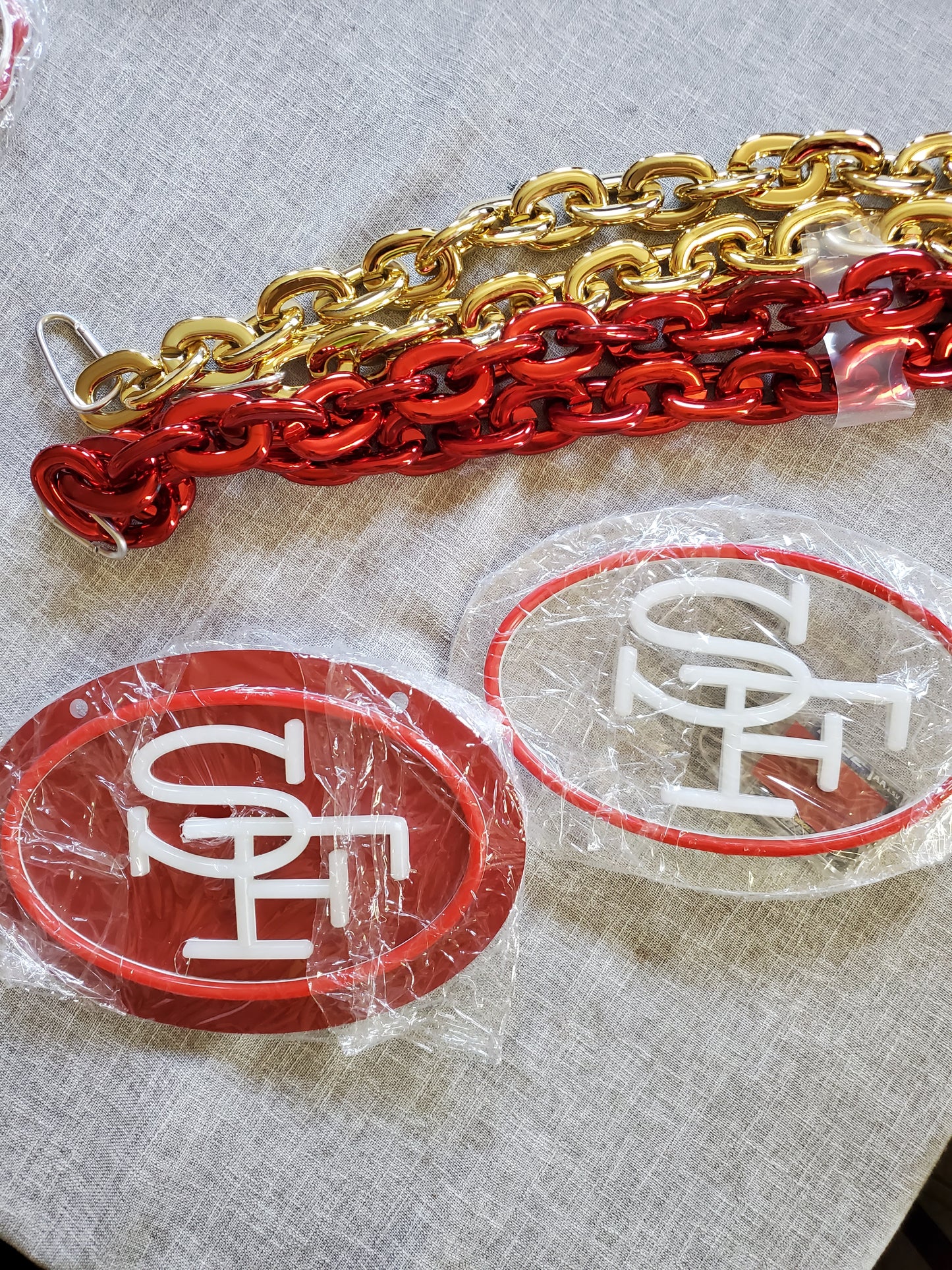 49ERS MINI RED SF Chains 5v