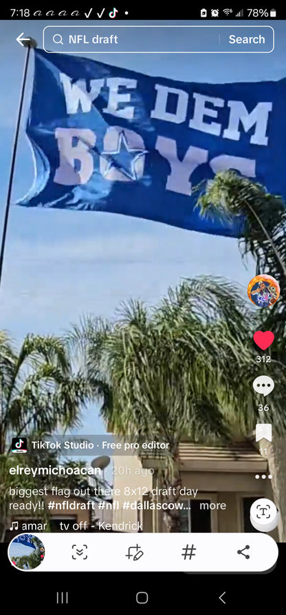 We Dem boys flag 8ft × 12ft biggest flag