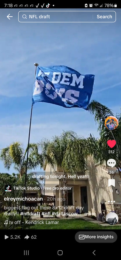 We Dem boys flag 8ft × 12ft biggest flag