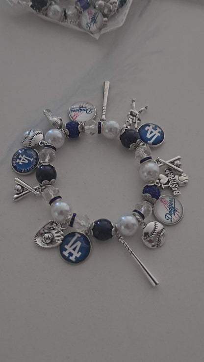 Dodgers charm bracelet