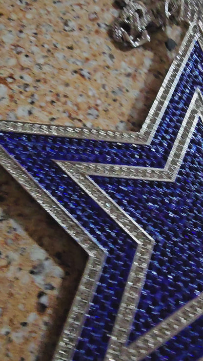 Dallas Star bling pendant  necklace