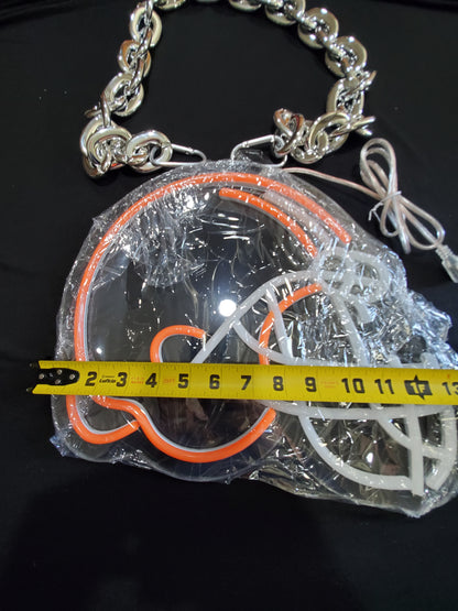 BROWNS CHAIN LED Necklace sign 12v dual power with remote and dimmer