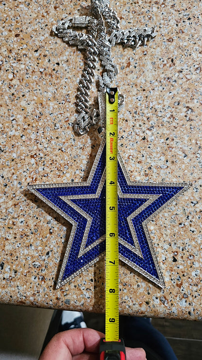 Dallas Star bling pendant  necklace