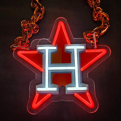 Houston Astros fan chains 12v dual power with Dimmer and remote functions