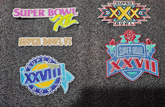 Dallas embroidered Iron On Superbowl Champion Patches