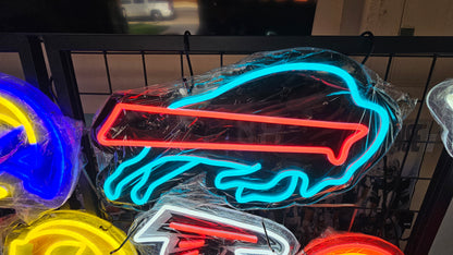 BILLS Blackout led chain sign 12v dual power with remote and dimmer