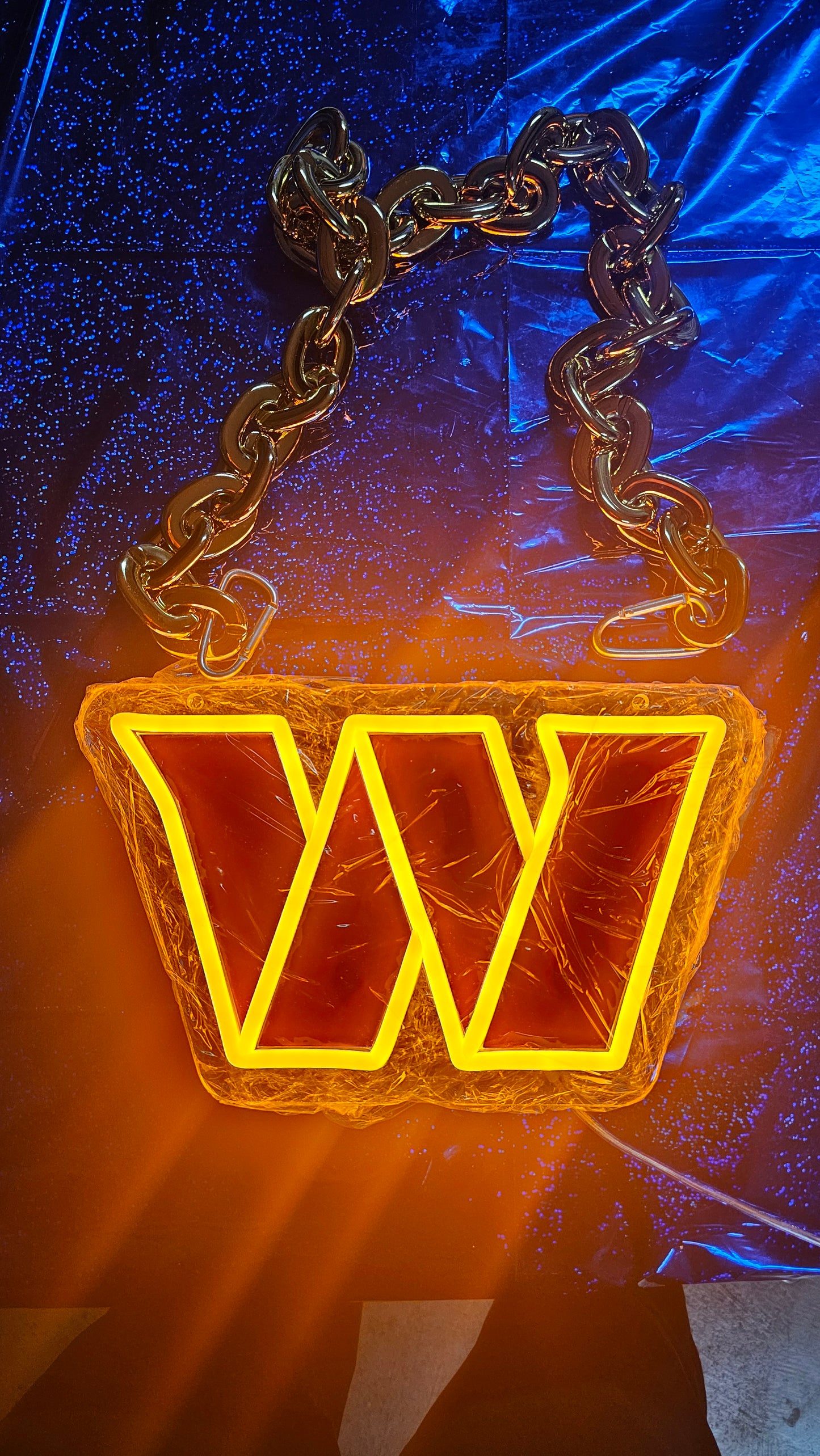 WASHINGTON W led chain sign 12v dual power with remote and dimmer