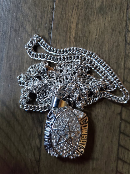 5 time superbowl champions cowboys necklace set 72,78,93,94,96