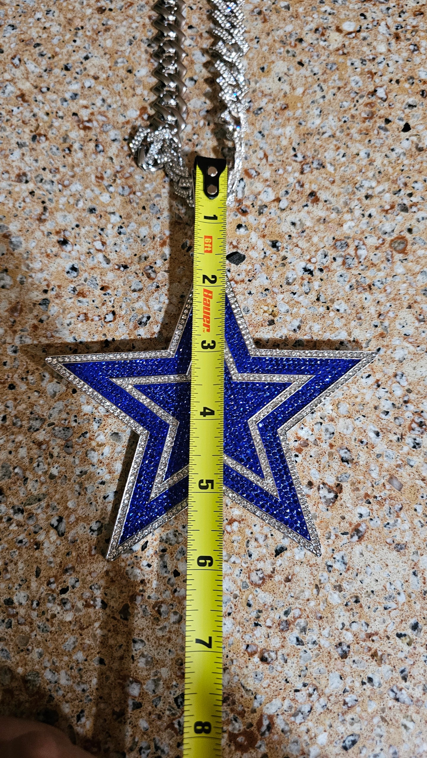 Dallas Star bling pendant  necklace