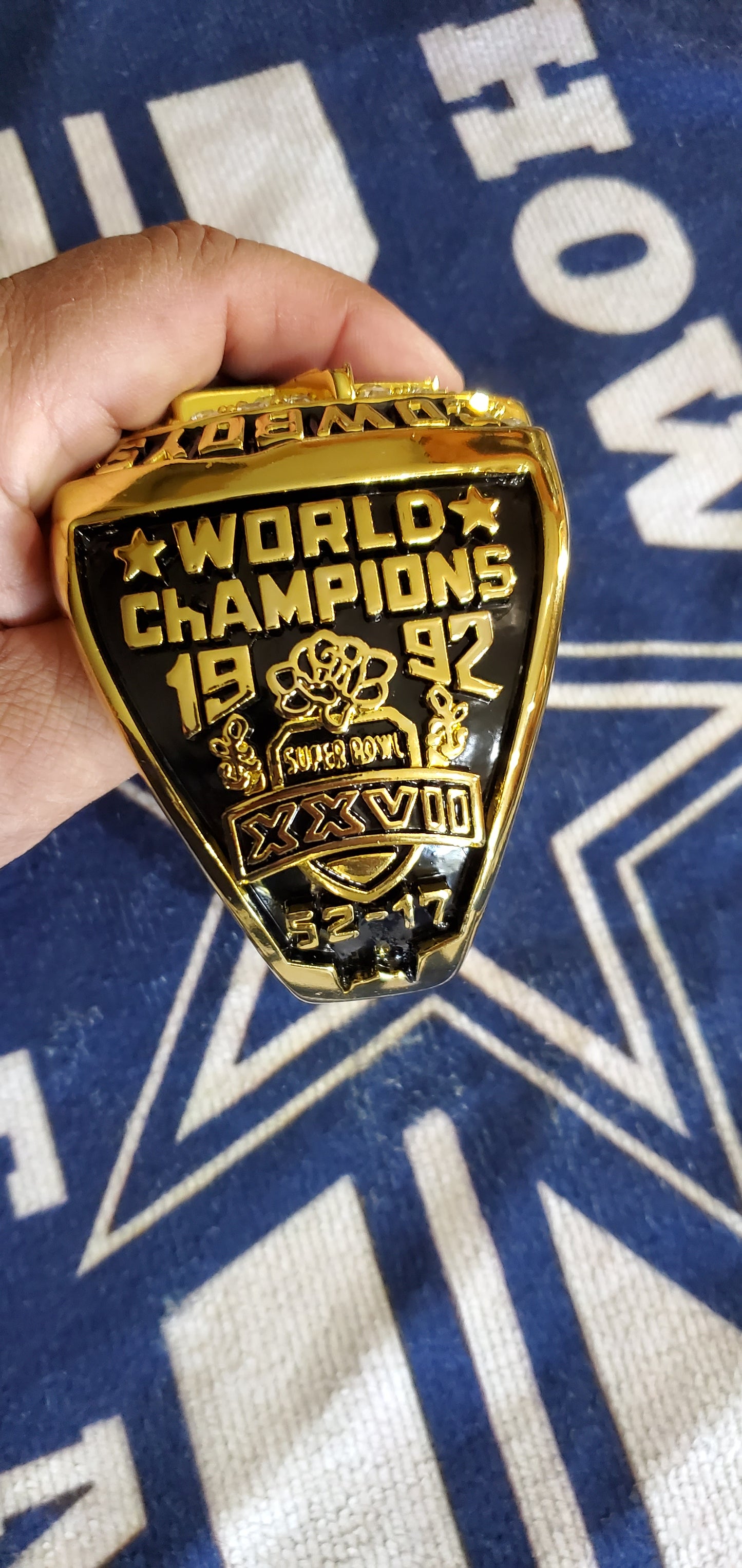 Dallas Super Bowl 71,77,92,93,95 champions Jumbo rings