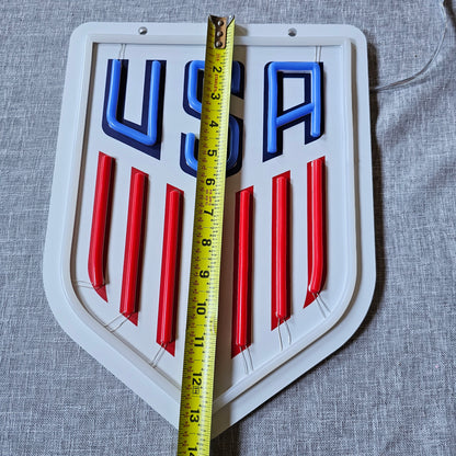 United States National Team led soccer Logo necklace chain