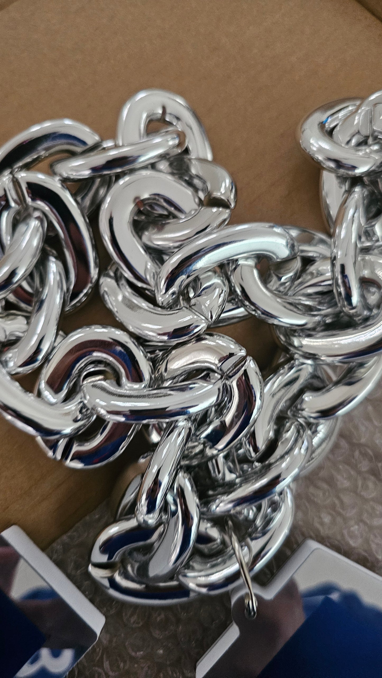 Infinity LED LA Dodgers chain 5v 12 x 9 usb 3 AA Battery necklace