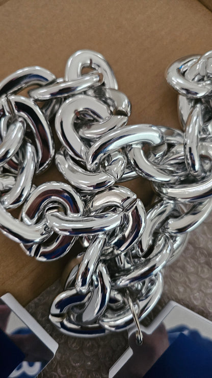 Infinity LED LA Dodgers chain 5v 12 x 9 usb 3 AA Battery necklace