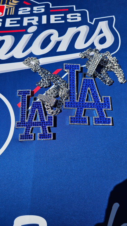 Bling chain pendant necklace LA chain