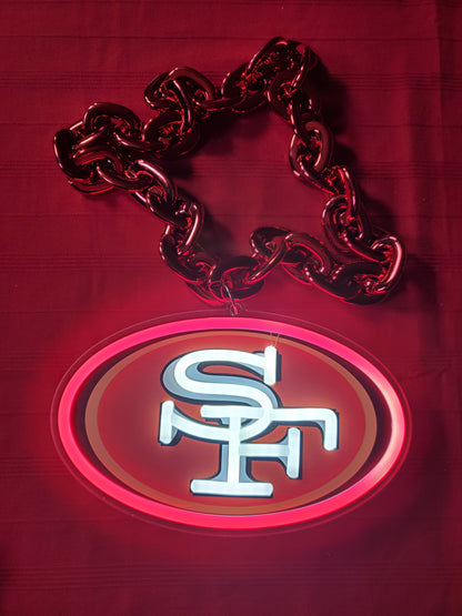 49ERS RED SF Chains 5v 10x6