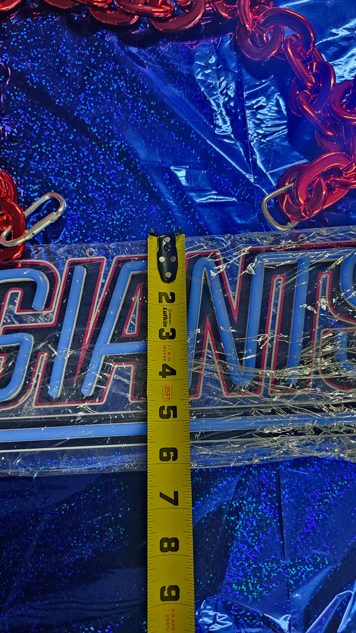 NY GIANTS led logo necklace chain 12v