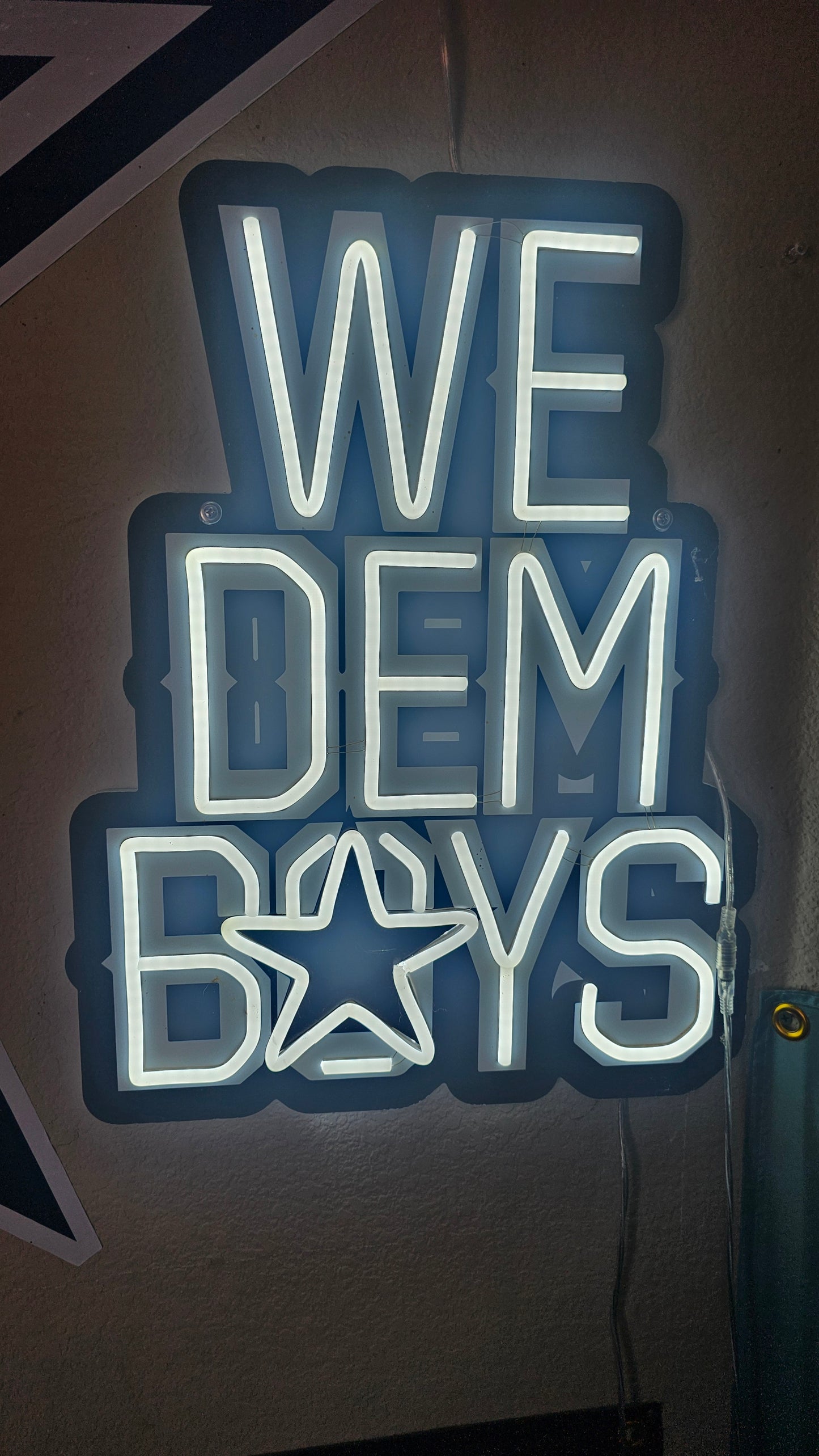 We Dem Boys Cowboys LED wall big Sign