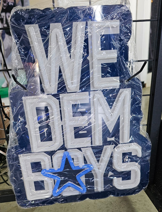 WE DEM BOYS Cowboys LED Chain NECKLACE 12v Dual Power with remote and dimmer 15 inches