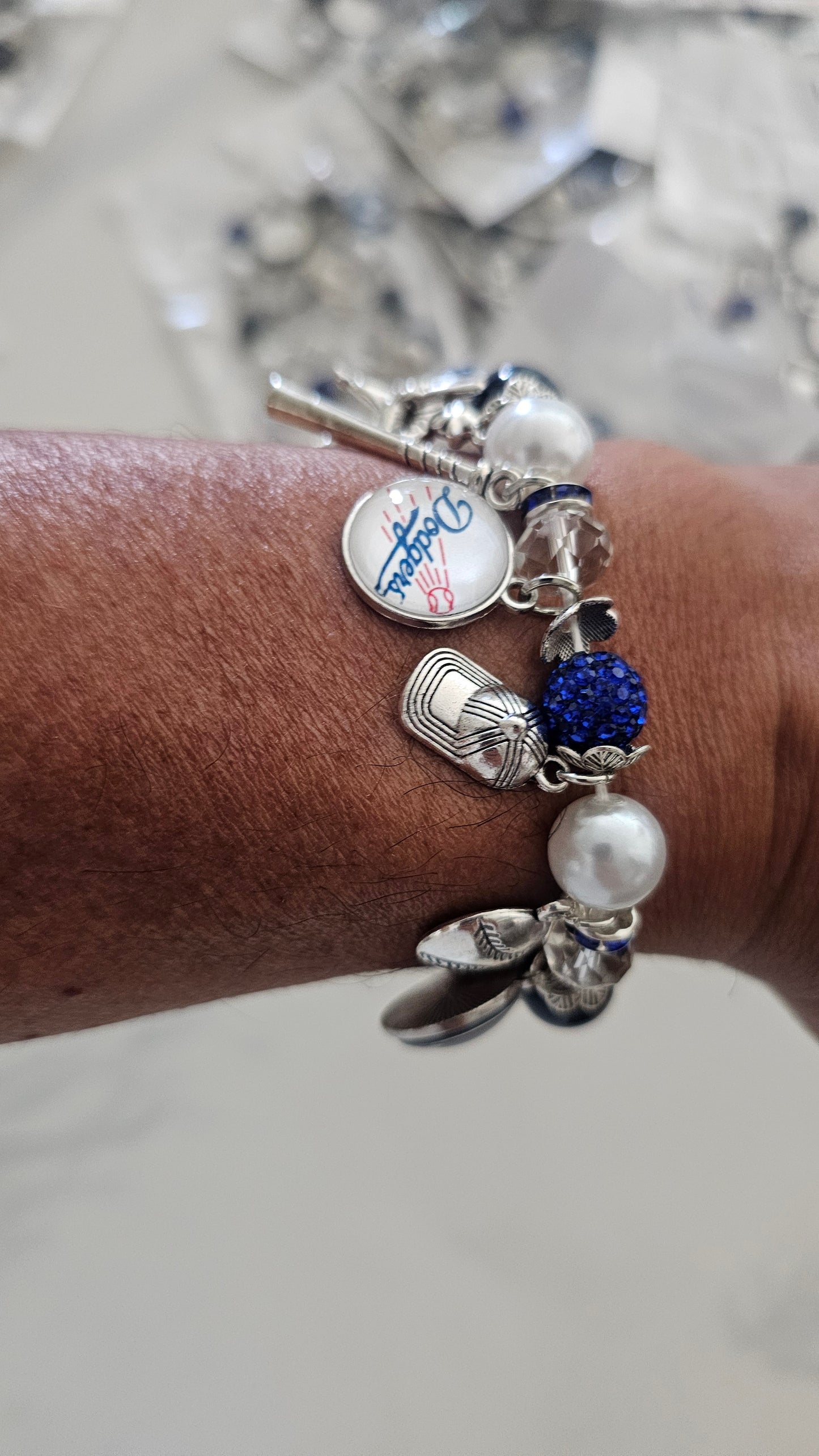 Dodgers charm bracelet