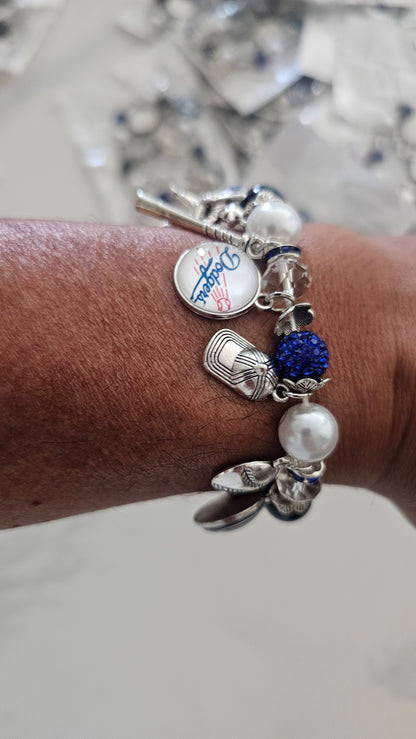 Dodgers charm bracelet