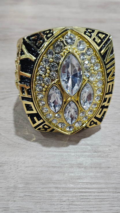 San Francisco Super Bowl 81,84,88,89,94 champions Jumbo rings
