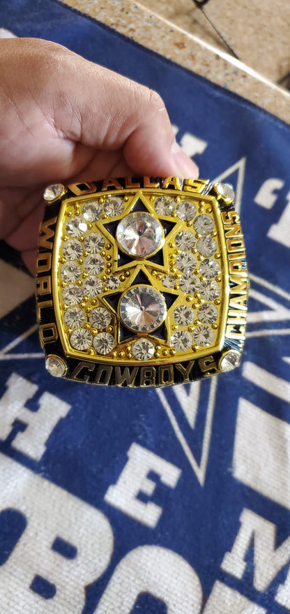 Dallas Super Bowl 71,77,92,93,95 champions Jumbo rings