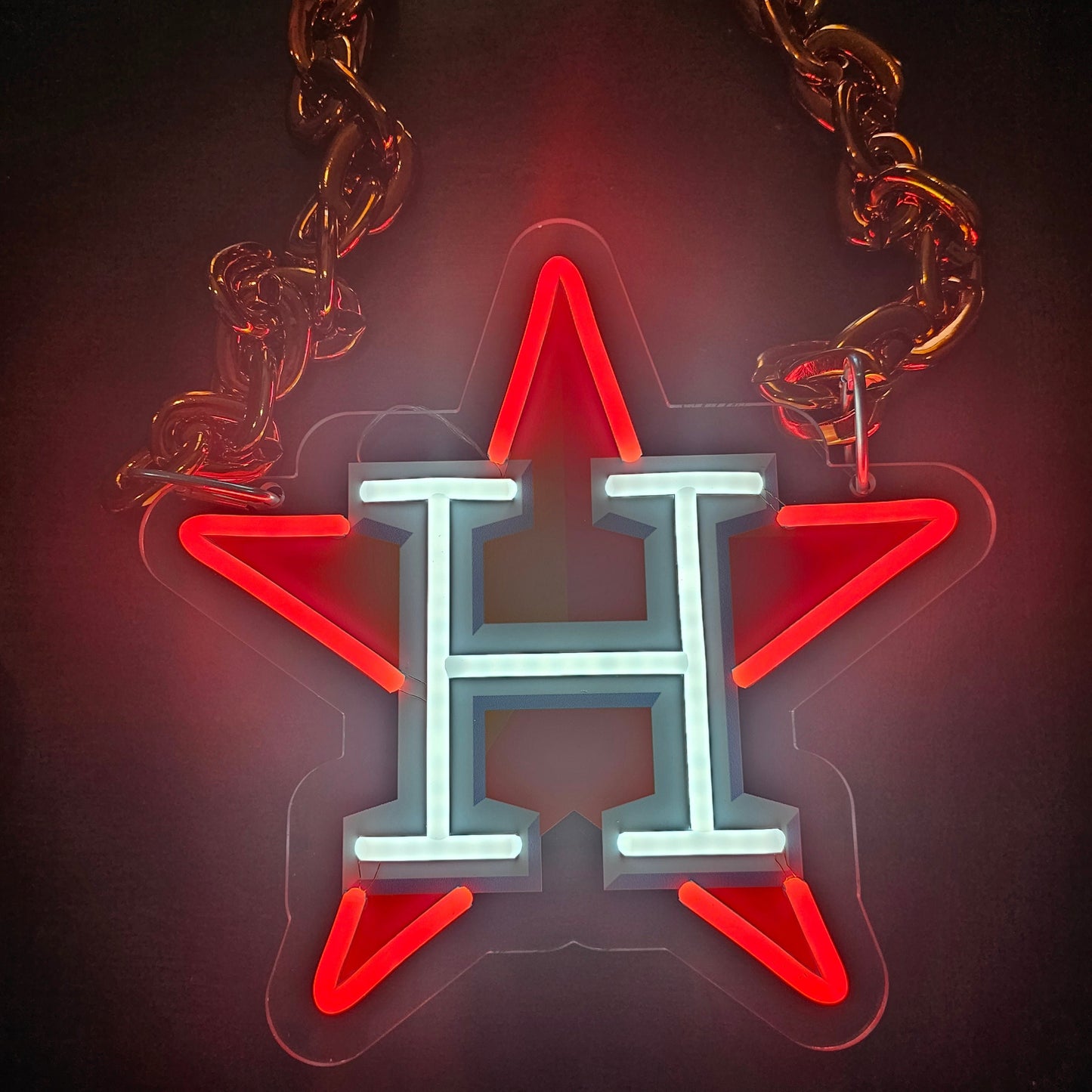 Houston Astros fan chains 12v dual power with Dimmer and remote functions