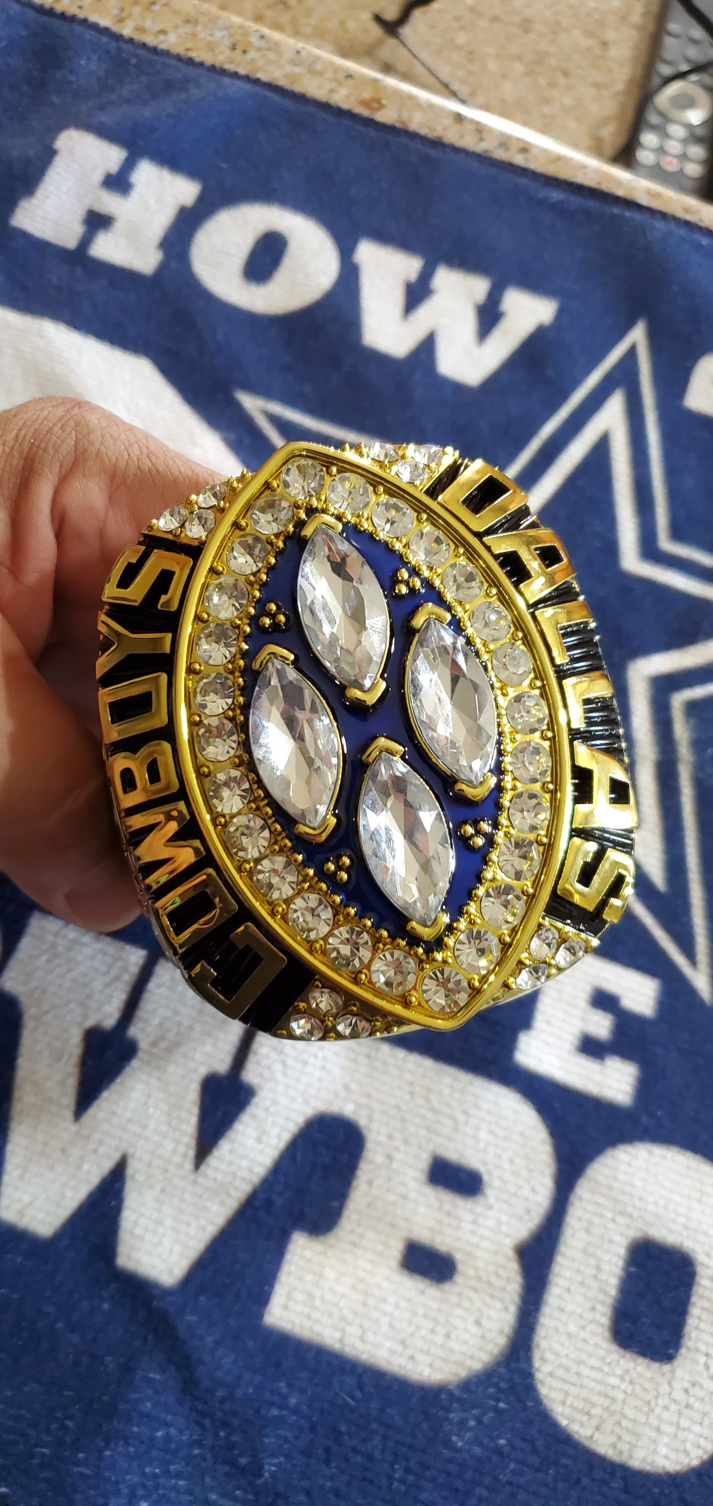 Dallas Super Bowl 71,77,92,93,95 champions Jumbo rings