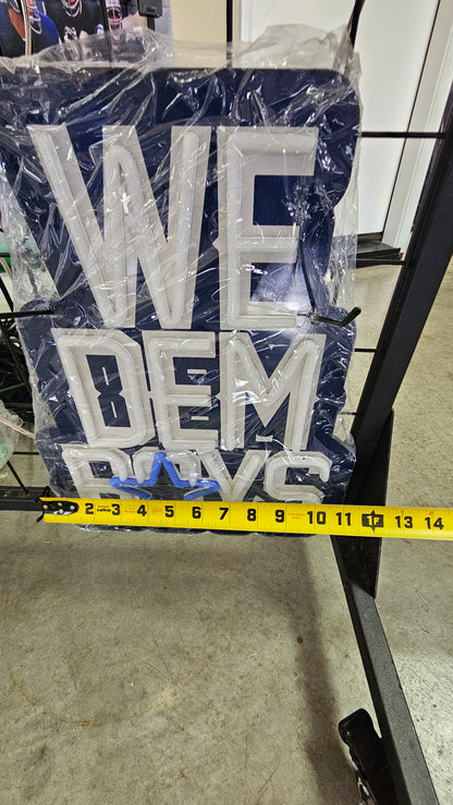 WE DEM BOYS Cowboys LED Chain NECKLACE 12v Dual Power with remote and dimmer 15 inches