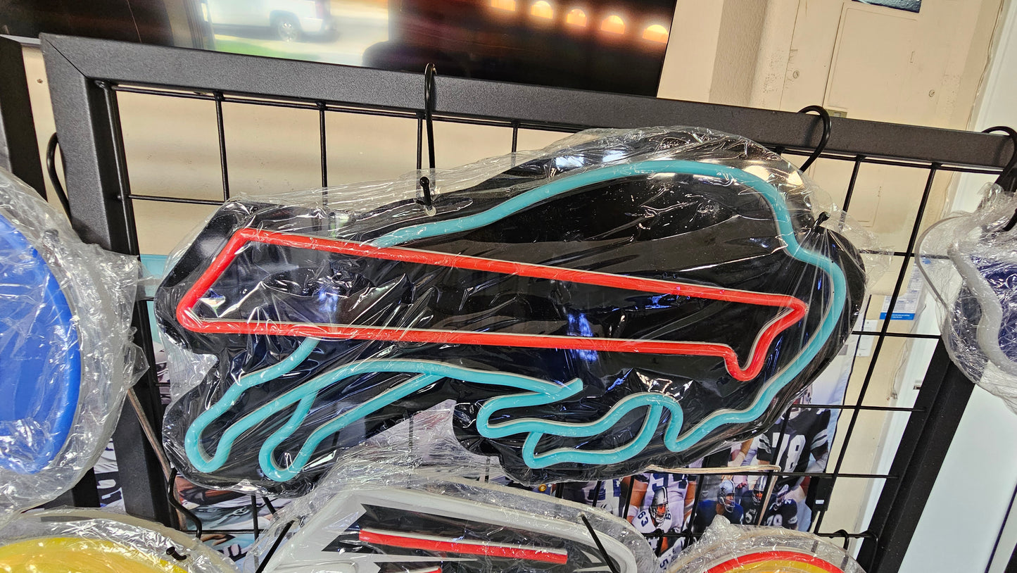 BILLS Blackout led chain sign 12v dual power with remote and dimmer