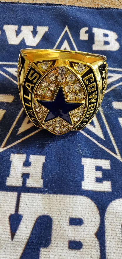 Dallas Super Bowl 71,77,92,93,95 champions Jumbo rings