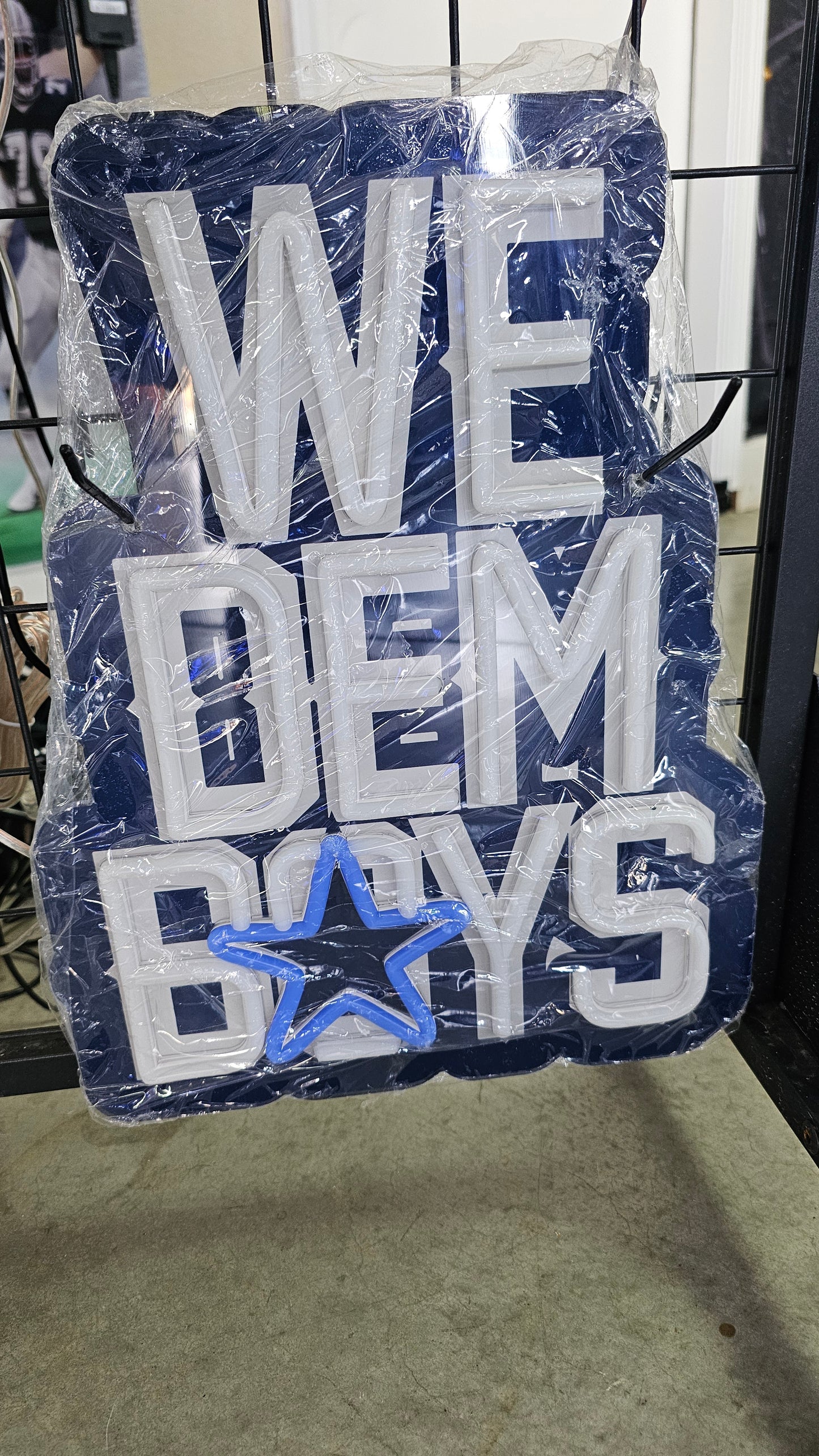 WE DEM BOYS Cowboys LED Chain NECKLACE 12v Dual Power with remote and dimmer 15 inches