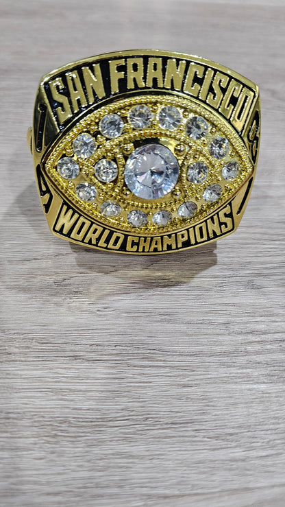 San Francisco Super Bowl 81,84,88,89,94 champions Jumbo rings