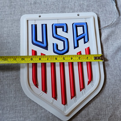 United States National Team led soccer Logo necklace chain