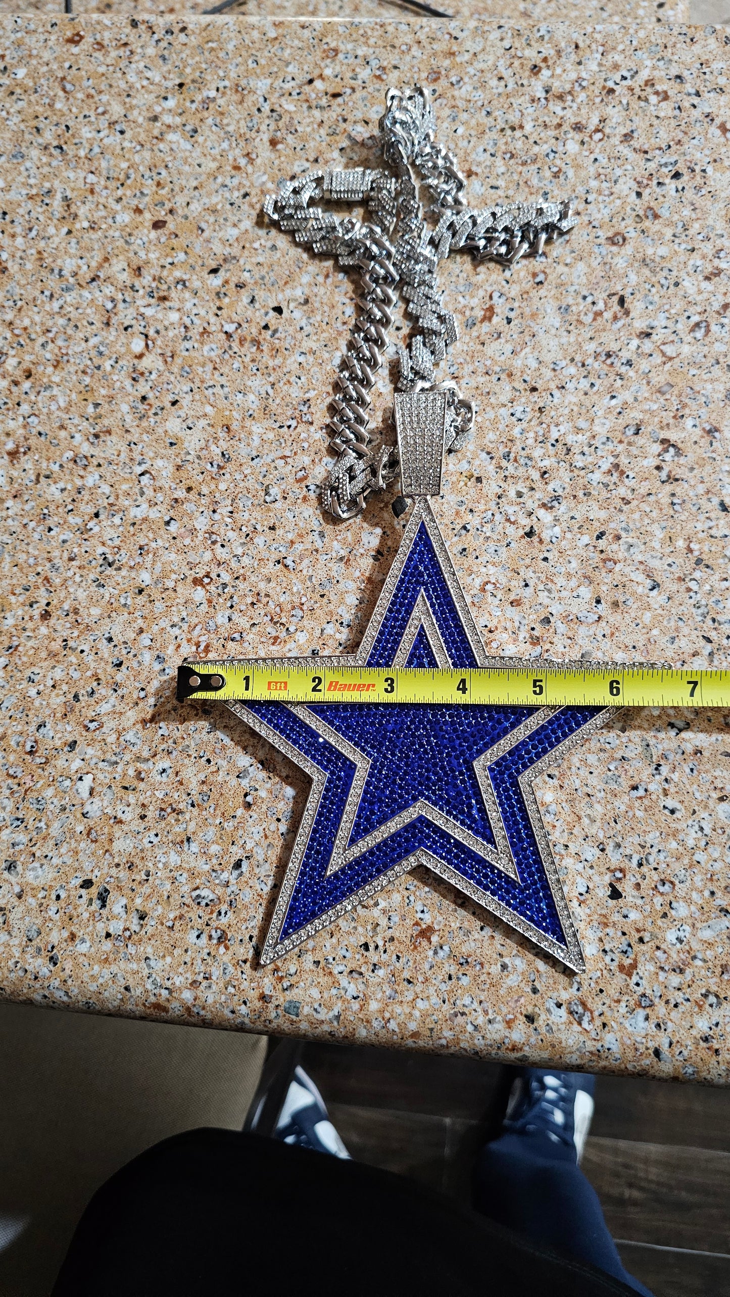 Dallas Star bling pendant  necklace