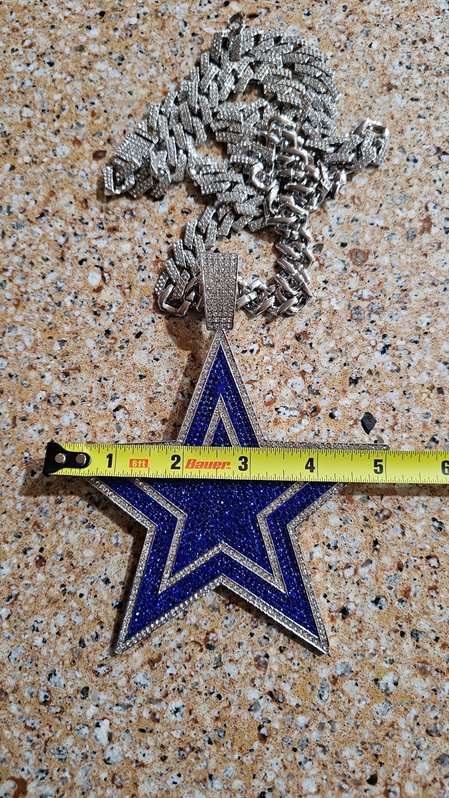 Dallas Star bling pendant  necklace