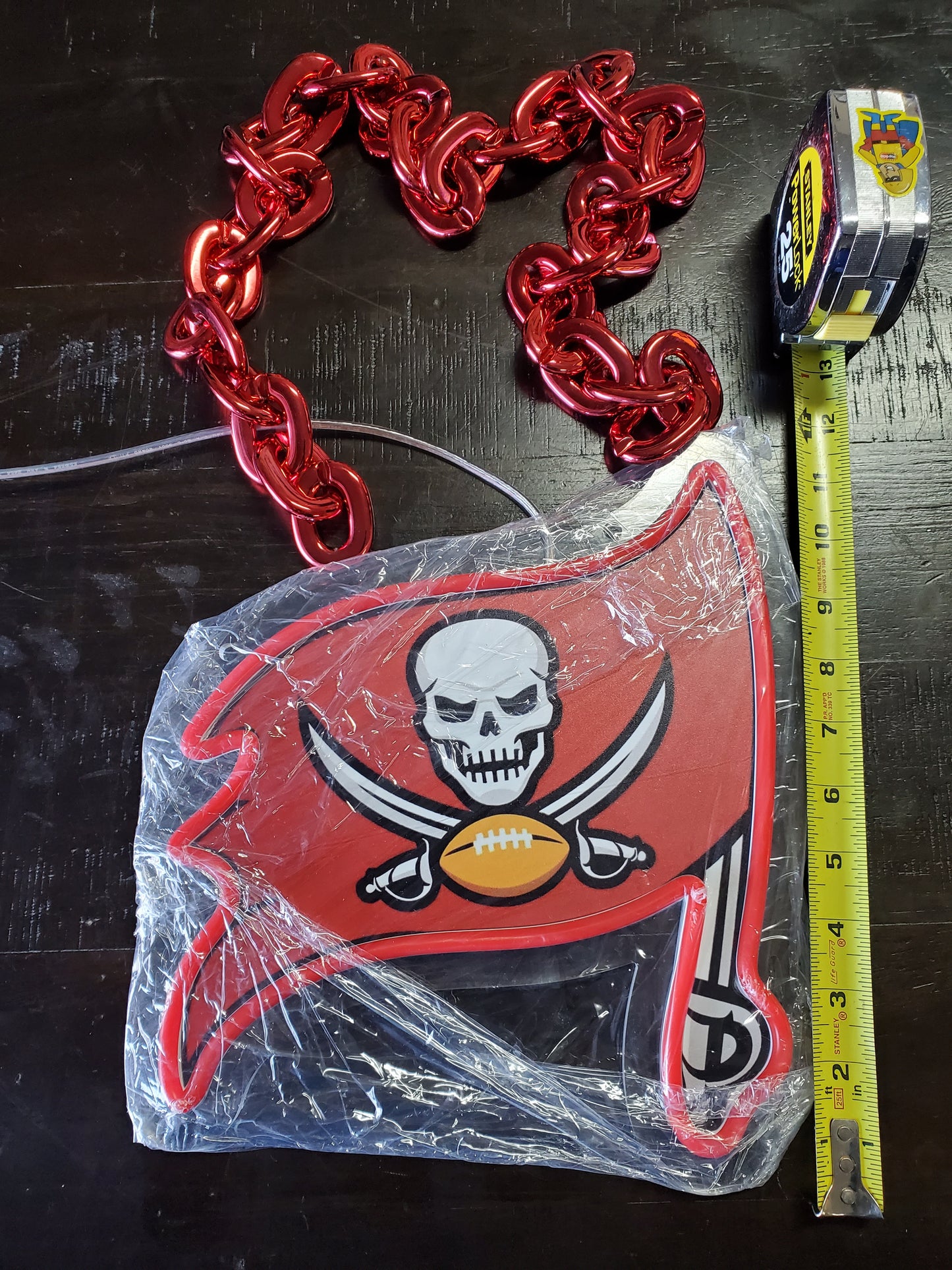 BUCCANEERS FAN Red Neon CHAIN 12v