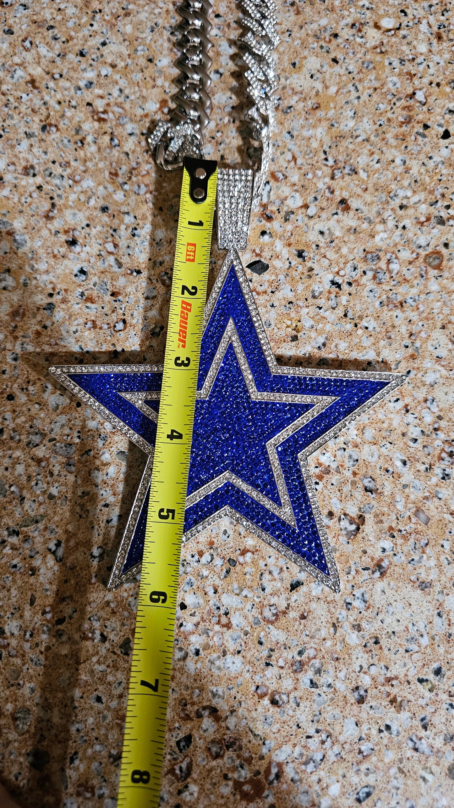Dallas Star bling pendant  necklace