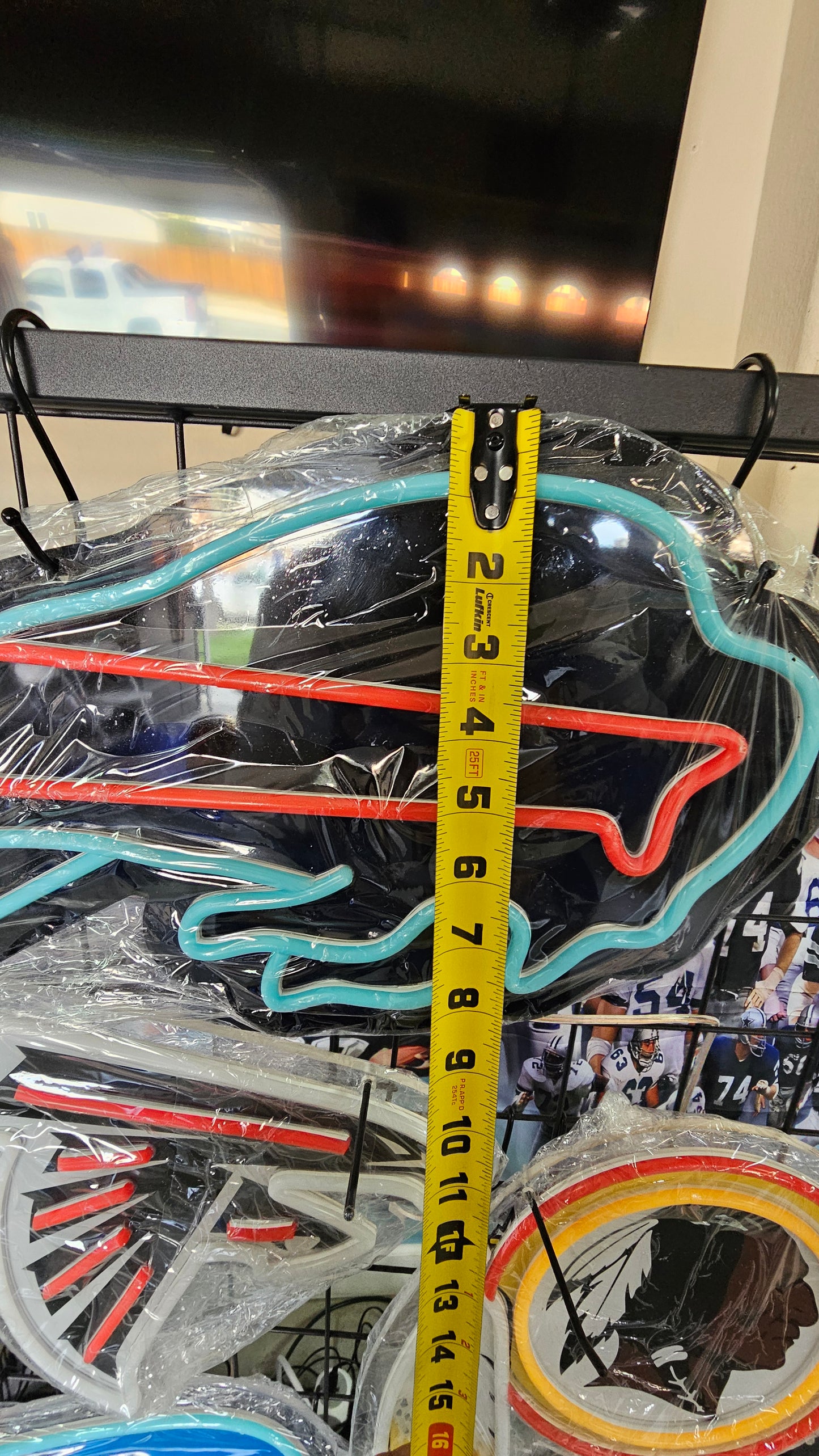 BILLS Blackout led chain sign 12v dual power with remote and dimmer