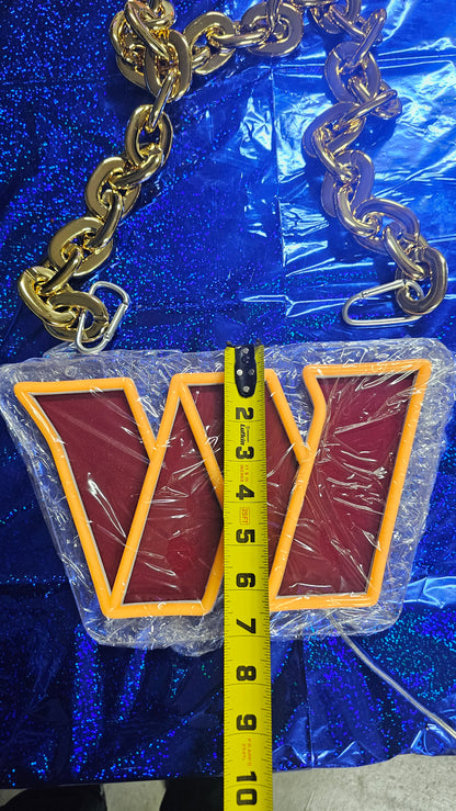 WASHINGTON W led chain sign 12v dual power with remote and dimmer