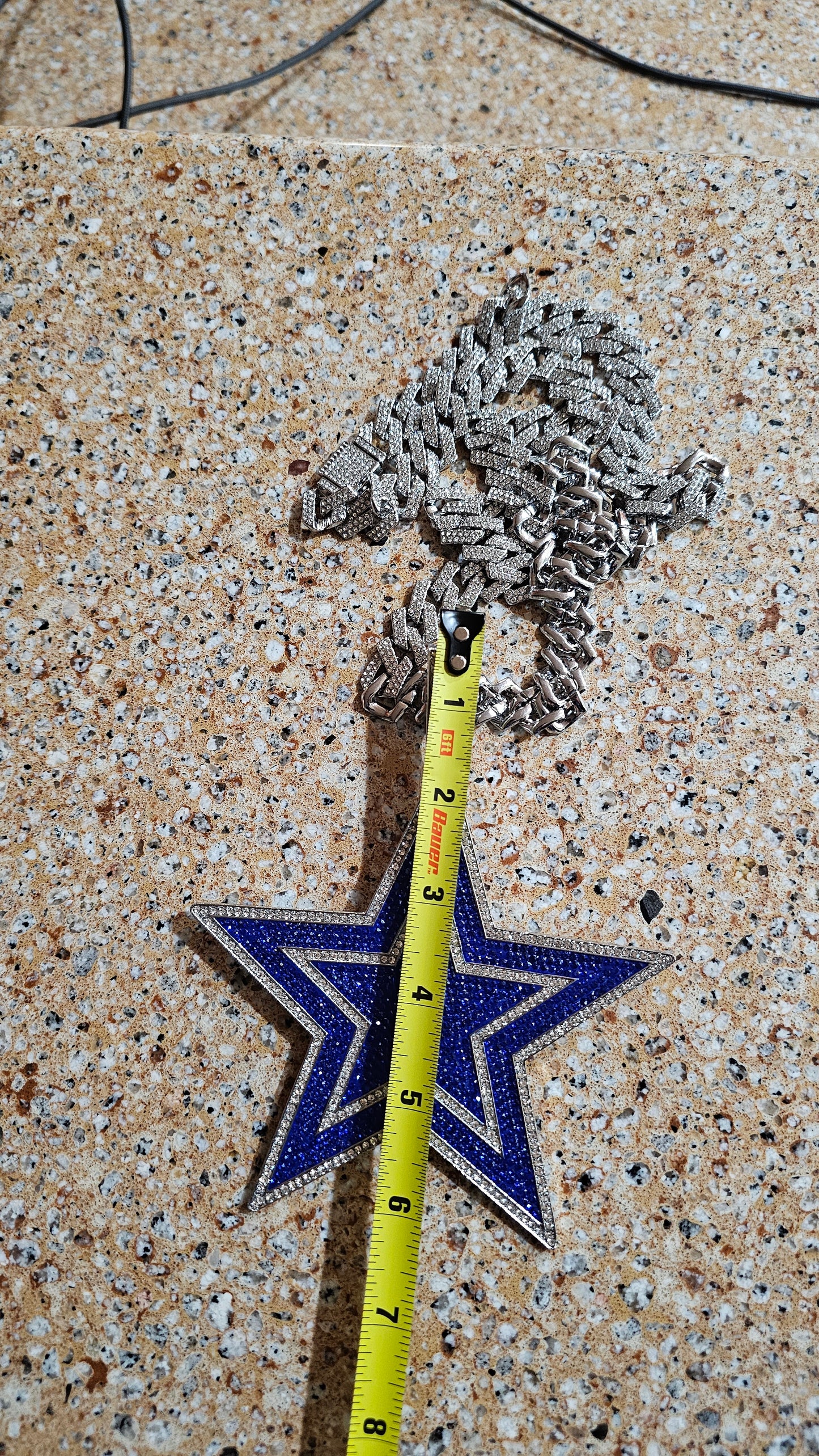 Dallas Star bling pendant  necklace