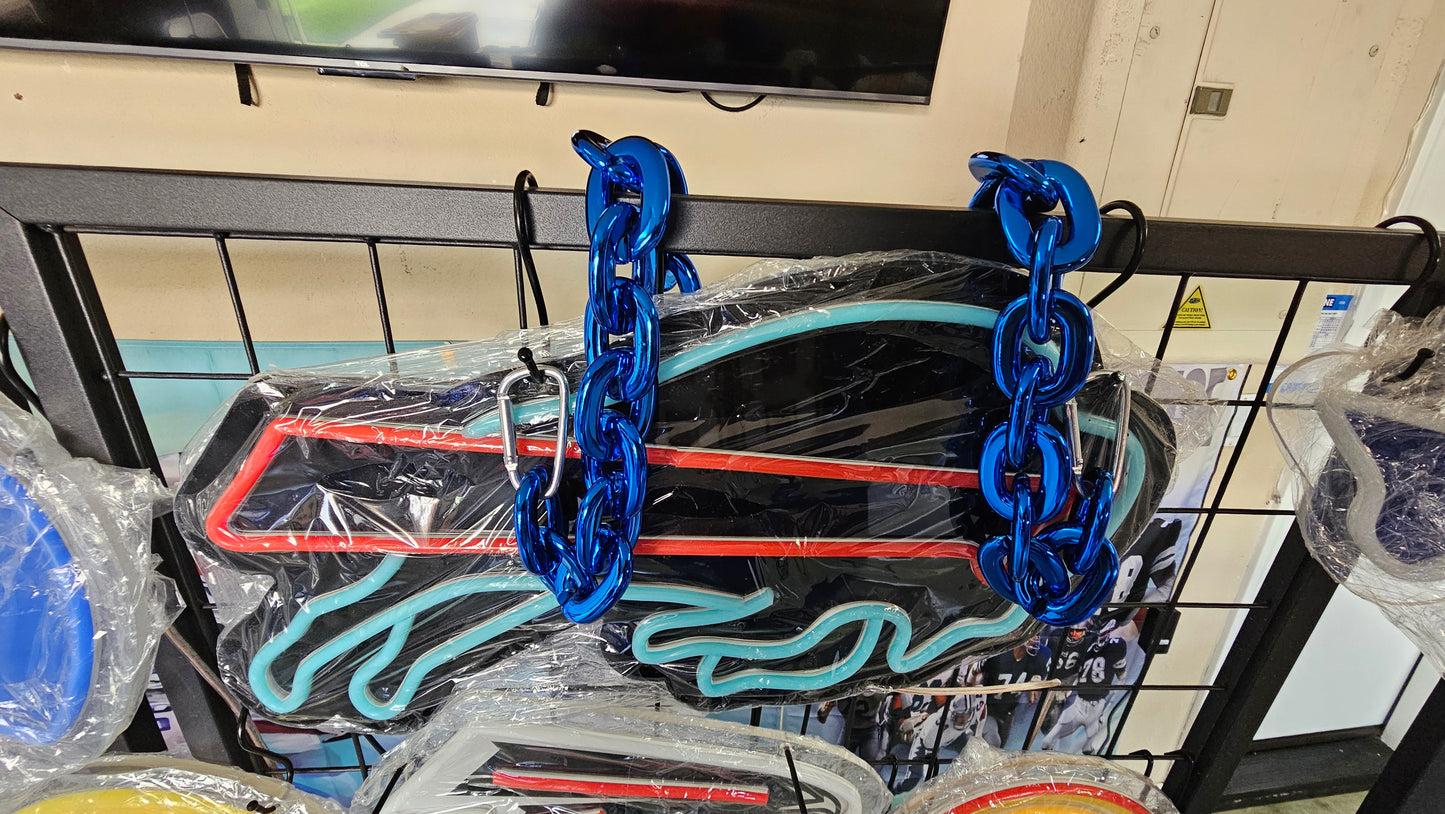 BILLS Blackout led chain sign 12v dual power with remote and dimmer