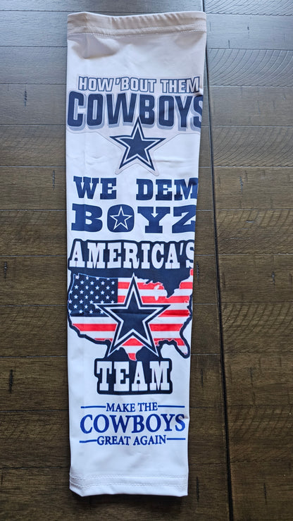 Cowboys compression Sleeves sold as pairs weather defense